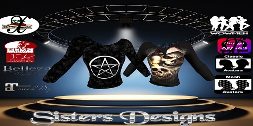 SD-Santa & Pentacle Mesh Long Sleeve