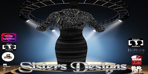 SD-Black PinUp Dress