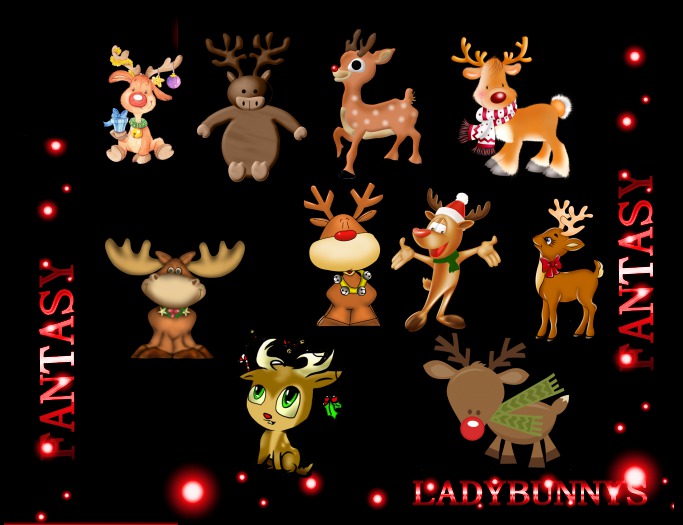 **How About That....Texture!**Colors of Reindeer Kids Texture Appliques~Full Perm Christmas Fabric Add On 
