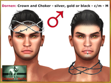 Bliensen + MaiTai - Dornen - Crown and Choker - for MEN