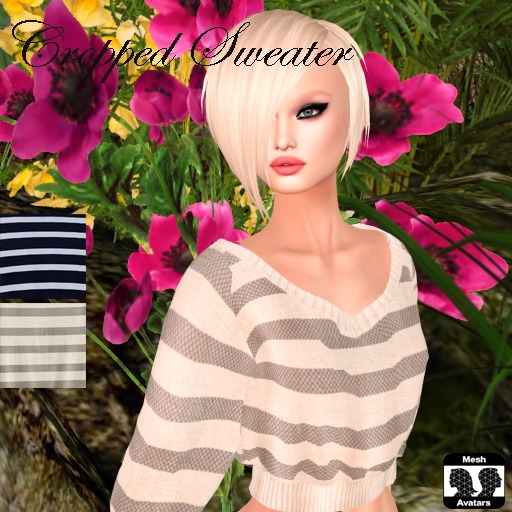 YGTL - MESH CROPPED SWEATER