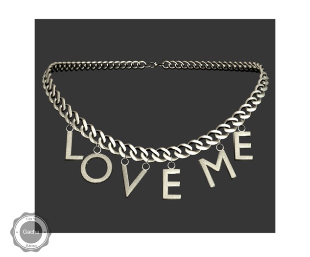 Kibitz - MSG necklaces [silver] love me