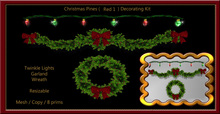 Christmas Pines ( Red 1  )  Decorating Kit.