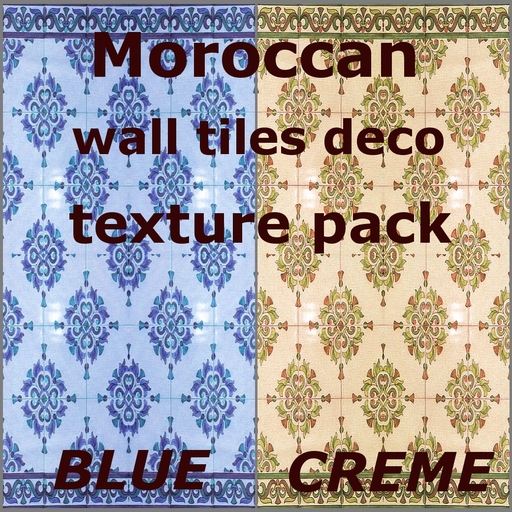 Moroccan wall tiles deco texture pack