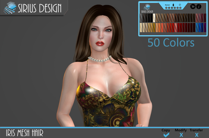 Sirius Design Iris Mesh Hair Boxed