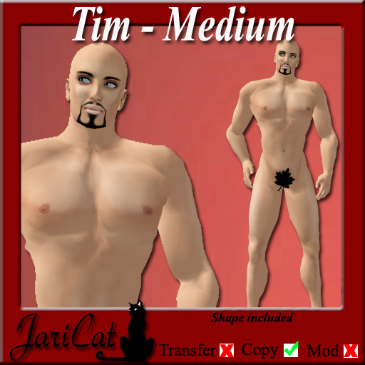 JariCat Tim Male Skin and Shape - Medium
