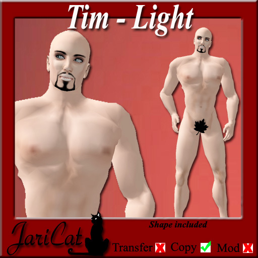 JariCat Tim Male Skin and Shape - Light