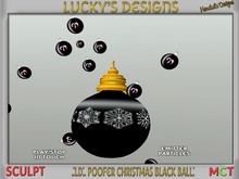 .:LD:. Poofer Christmas Black Ball:.