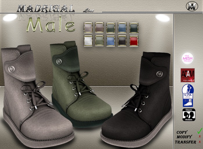 MADRIGAL:.New 'Connor'  Boots