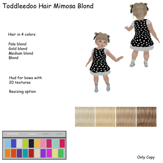 Toddleedoo Hair Mimosa Blond