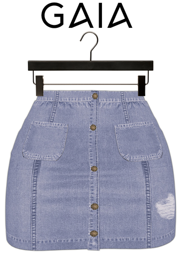 GAIA - Belinda demin skirt LIGHT BLUE