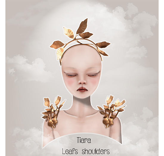 Una&Mushilu. Leaf Jewelry Gold