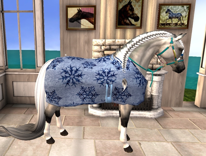 Sale! Rococo - Midnight Blue Snowflake blanket