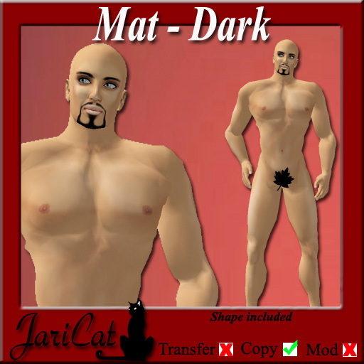 JariCat Mat Male Skin and Shape - Dark