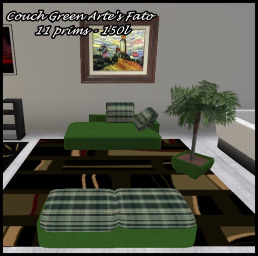 Couch Green Arte's Fato
