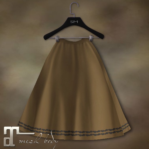 *SM* Coordinates Mesh A Line Formal Skirt Yellow BOXED