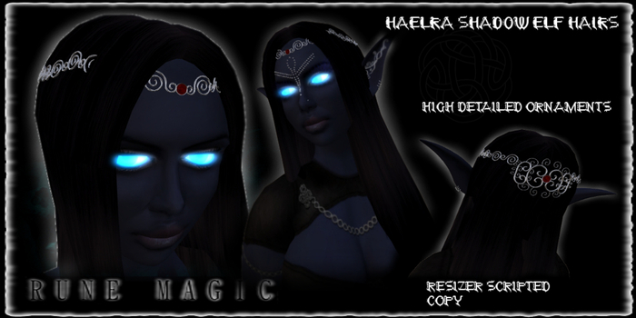Haelra Shadow Elf Hairs (Boxed)