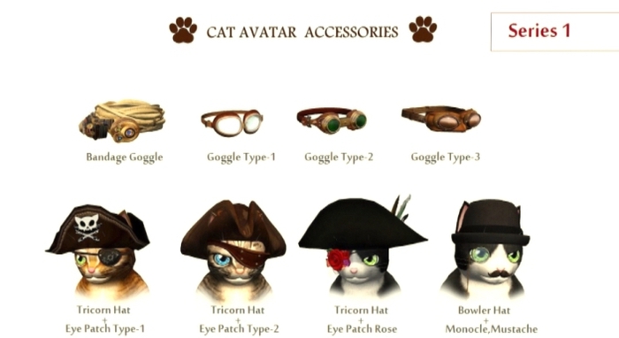 **JPK Cat Abatar  Accessories BOX  (Bandage Goggle)
