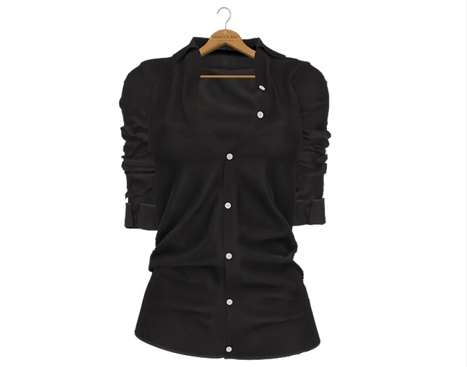 * Vanilla Bae * The Boyfriend Shirt in Smokey / Strip Me / Maitreya, Slink Hourglass, Belleza Freya