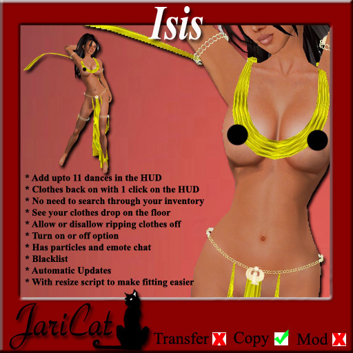 JariCat Isis Silks - Yellow