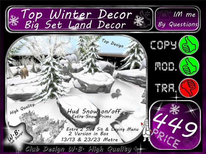 ** TOP ** Winter Decor V6 ** Big Set **