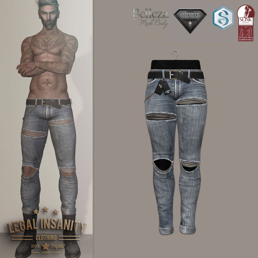 Legal Insanity - Dirk blue jeans