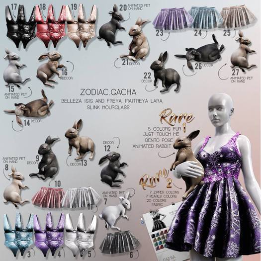 OSMIA - Zodiac.Gacha.Rabbit.Decor - Brown - 1