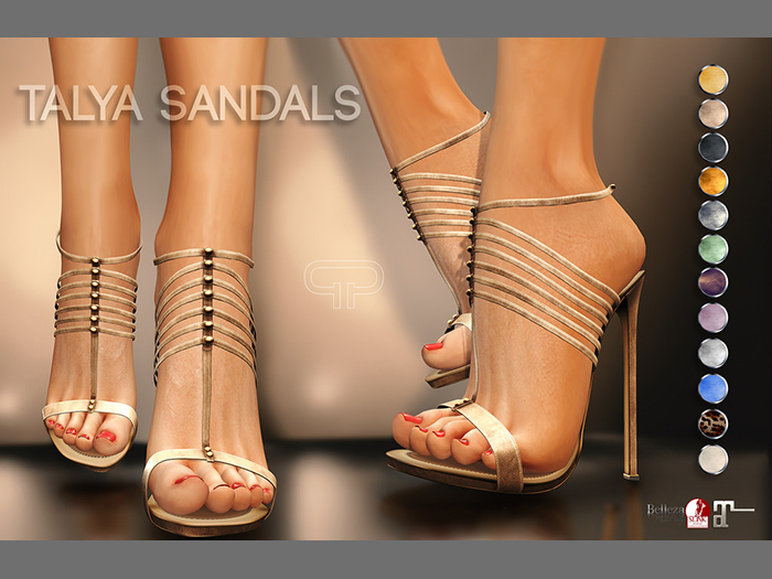 Pure Poison - Talya Sandals - Ad - ons for Belleza, Maitreya, SLink