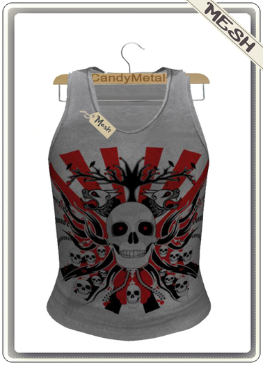 ~CandyMetal~ Tank Top For Men Skull#3