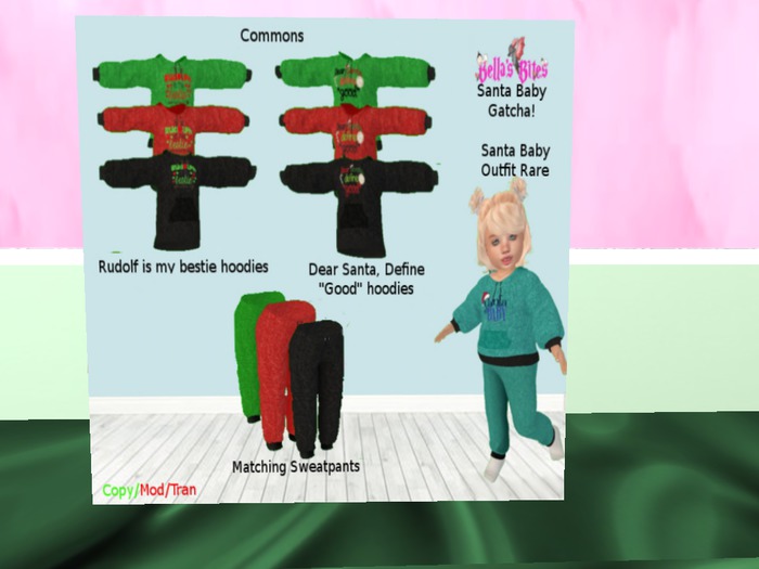 *BB* Santa Pants Green