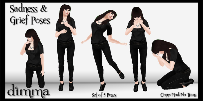 * dimma * Sadness & Grief Poses