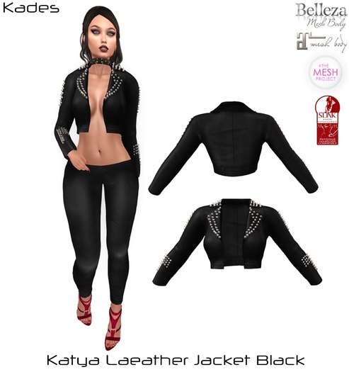 Katya Laeather Jacket Black