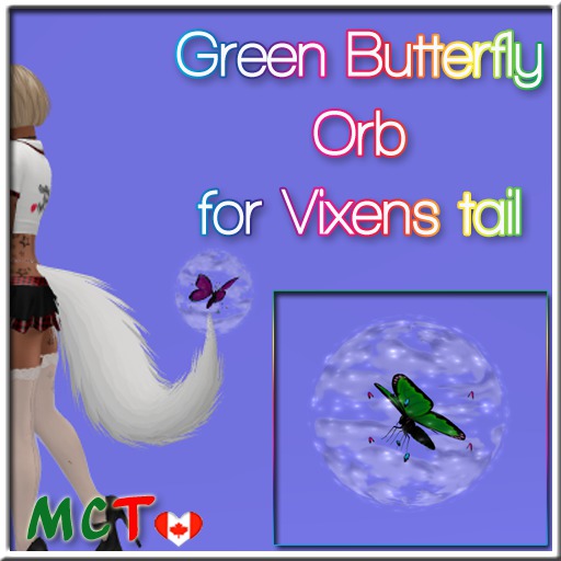 Green Butterfly Orb for Vixen Tail