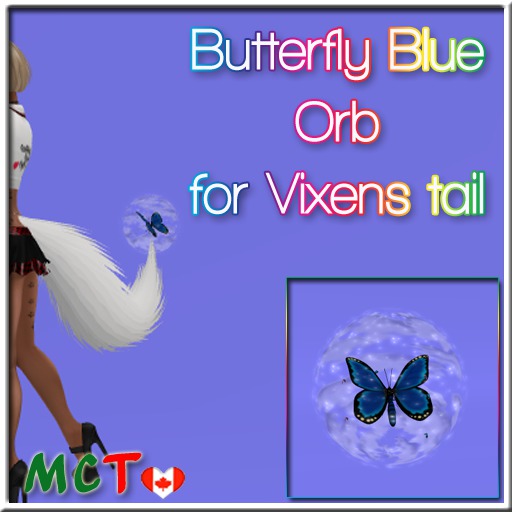 Blue Butterfly Orb for Vixen Tail