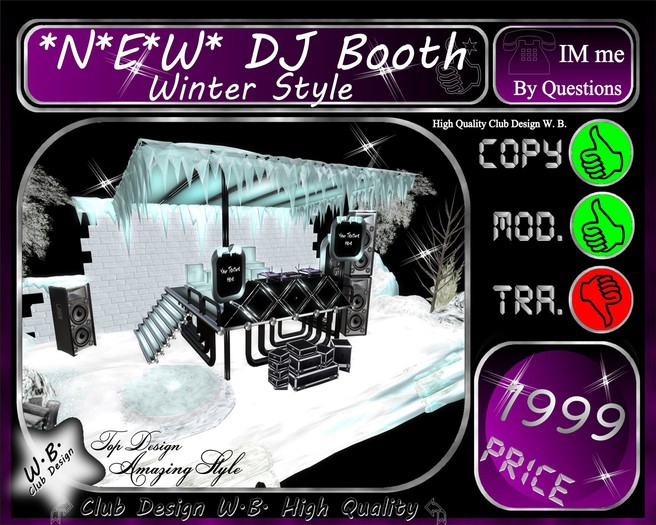 ** Winter Style DJ Booth ** FULLY EQUIPPED **