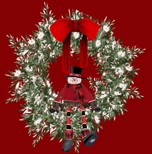 Christmas Wreath - Snowy (MESH)