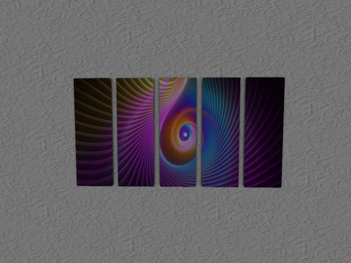 Mesh abstract wall decoration