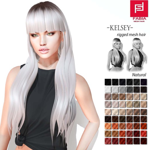 -FABIA- Mesh Hair <Kelsey> Natural Tones