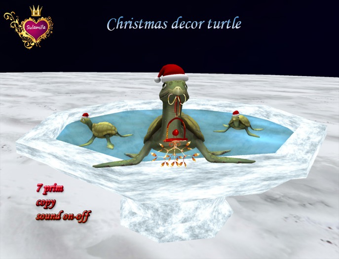 Christmas decor turtle