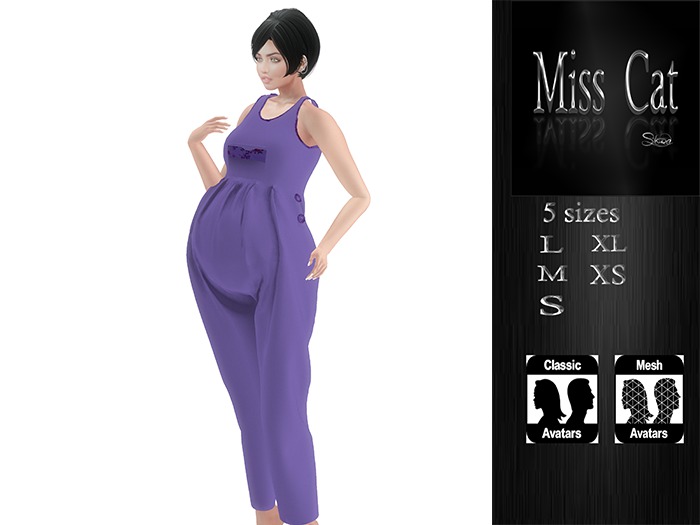 :.: Miss Cat Store:.: Overalls Purple