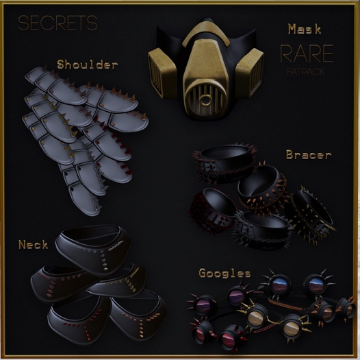 -SECRETS-Scavenger Punk Neck Silver