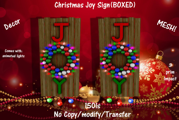 Christmas Joy Sign(BOXED)