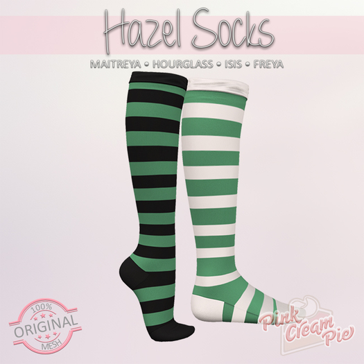 !PCP :: Hazel Stripe Socks [Jade]