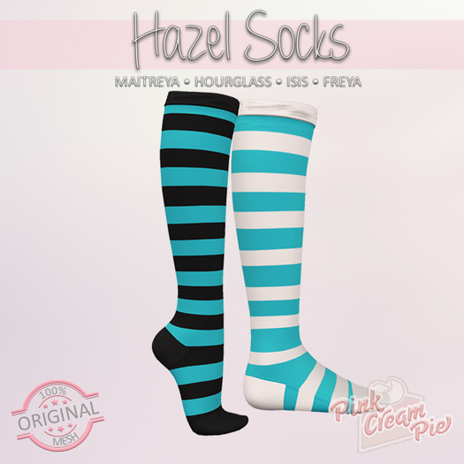 !PCP :: Hazel Stripe Socks [Turquoise]