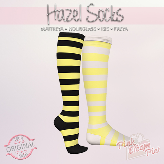 !PCP :: Hazel Stripe Socks [Yellow]