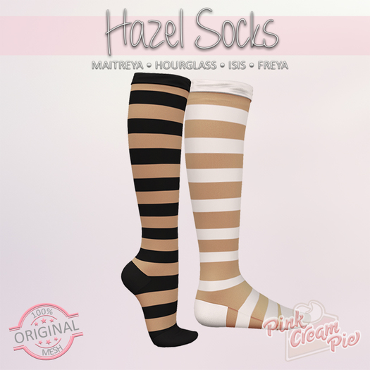 !PCP :: Hazel Stripe Socks [Beige]