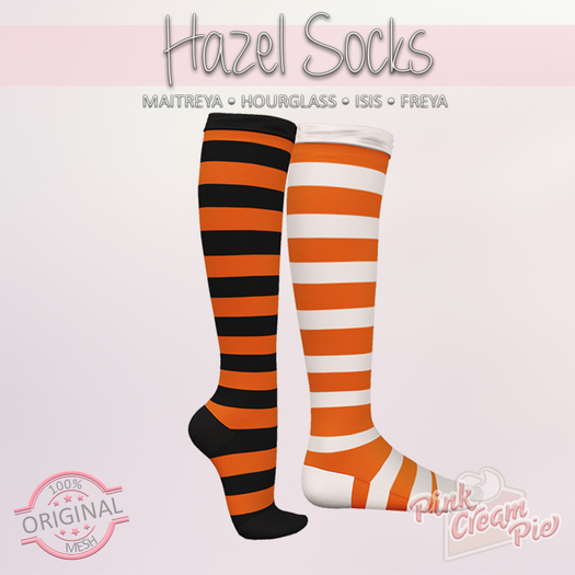 !PCP :: Hazel Stripe Socks [Orange]