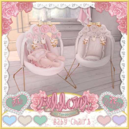 {Ribbons} Baby Chair - Blue {Box}