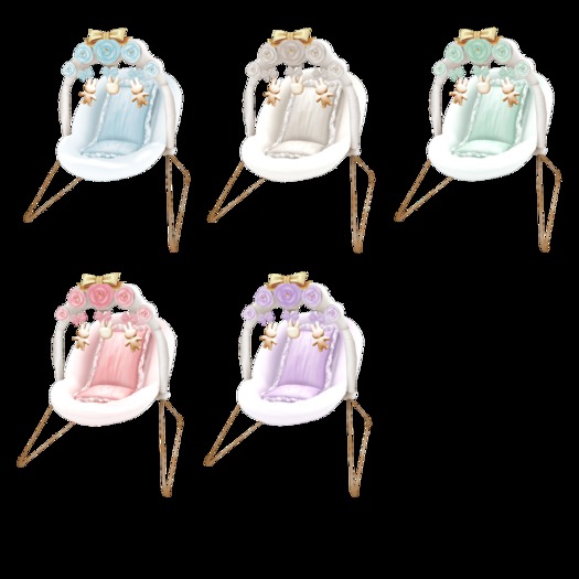 {Ribbons} Baby Chair - Cream {Box}