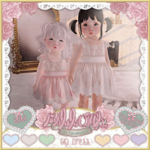 {Ribbons} Gigi Dress - Cream {Box}